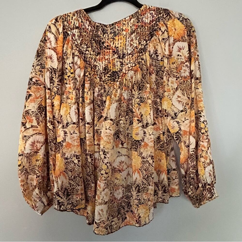 Free People Cool Meadow Printed Top S - Picture 4 of 6
